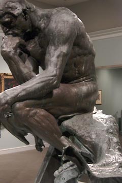 Close-up of Rodin's The Thinker from Cleveland Museum of Art