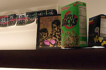 Boxes of Apple Jacks, Screaming Yellows Zonkers and miscellaneous art 