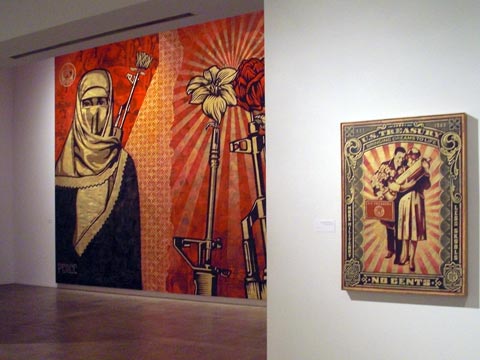 Shepard Fairey work at Warhol Museum