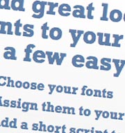 Detail of Fonts. com website