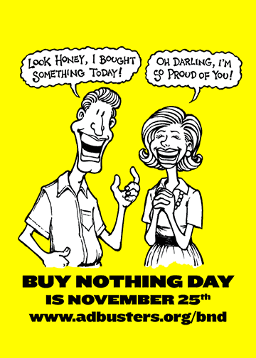 Buy Nothing campaign poster