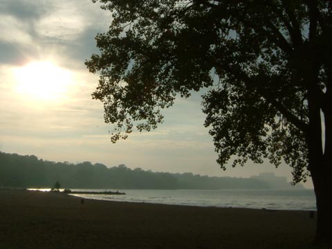 Edgewater beach looking west