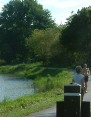 Looking south on Towpath Trail