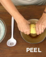Quick way to peel a potato