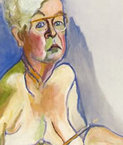 Alice Neel portrait detail