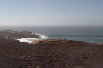 View of surf and ocean