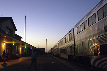 Train at station in Salinas, CA