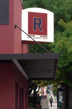 Red Square cafe sign