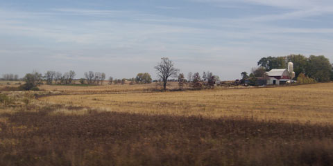 Barn and field

