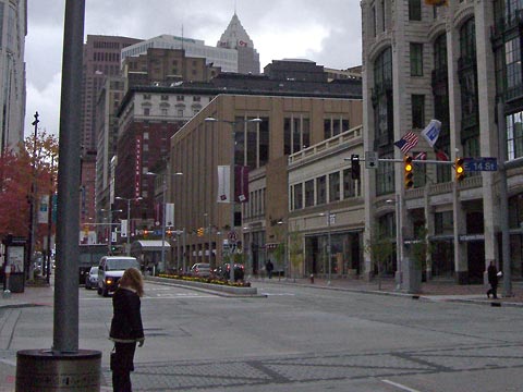 Euclid Ave. at E. 14th, looking west