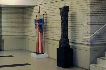 Uncle Sam and other sculpture