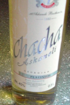 Bottle of Georgian vodka, Chacha