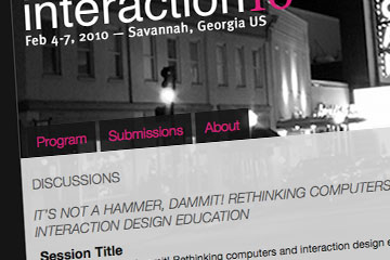 Detail of webpage for Interaction 10