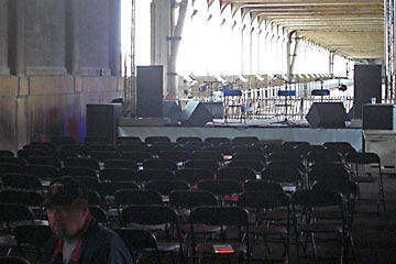 Empty stage