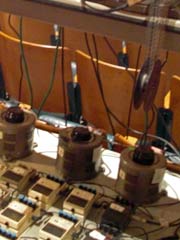 Mixers, etc. on table