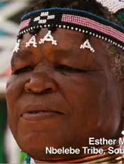 African woman's face