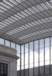 Roof of the new atrium at Cleveland Museum of Art