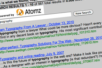 Search results for typography