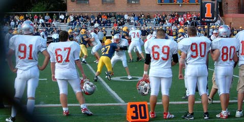 Watching from the sideline as St. Ignatius plays Mentor