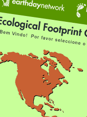 Screenshot from Ecofootprint quiz